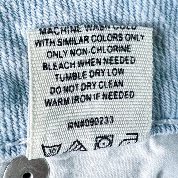 Women's Tilt Denim Shorts | Light Blue Wash | Distressed | Size 7 | Stretch - Picture 16 of 16